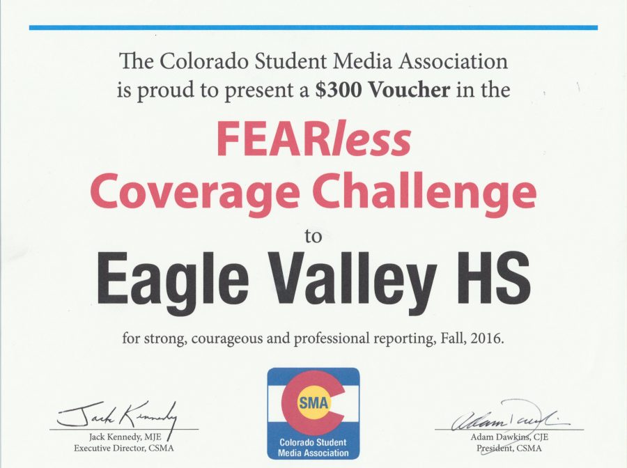EVTV places in top 3 in FEARless reporting competition
