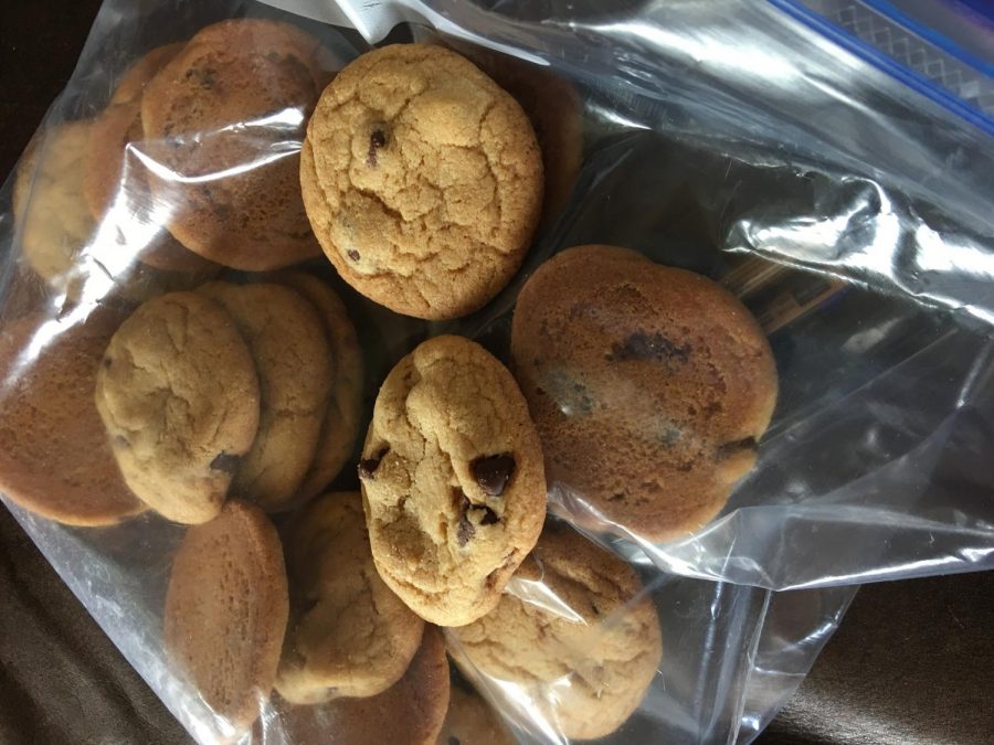 Zoe Greener '22 and I made cookies to test out baking as a quarantine activity. 