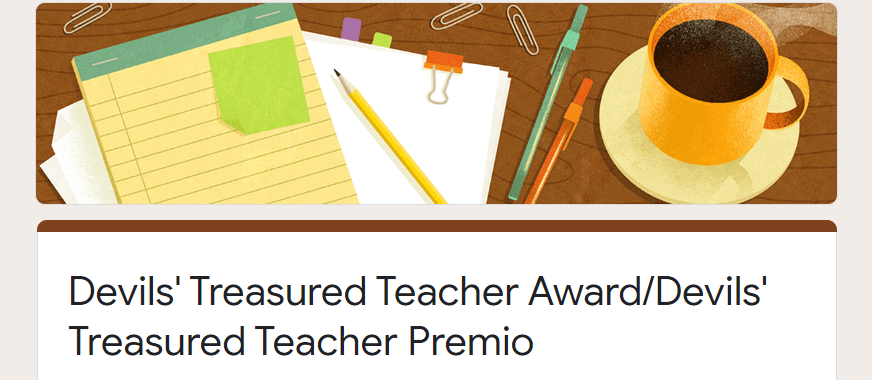 An Award to Recognize Our Teachers